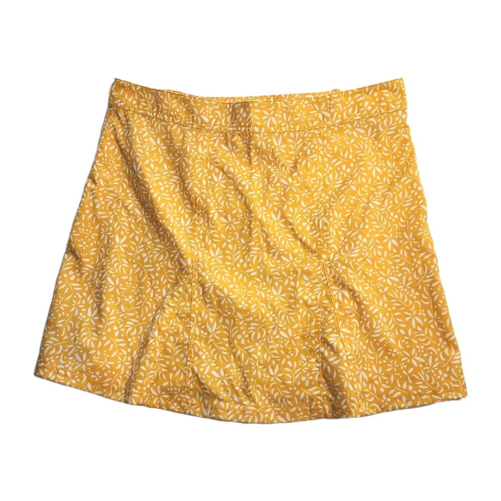Rip Skirt Adjustable Floral Yellow & White Beach Skirt Women Size Large